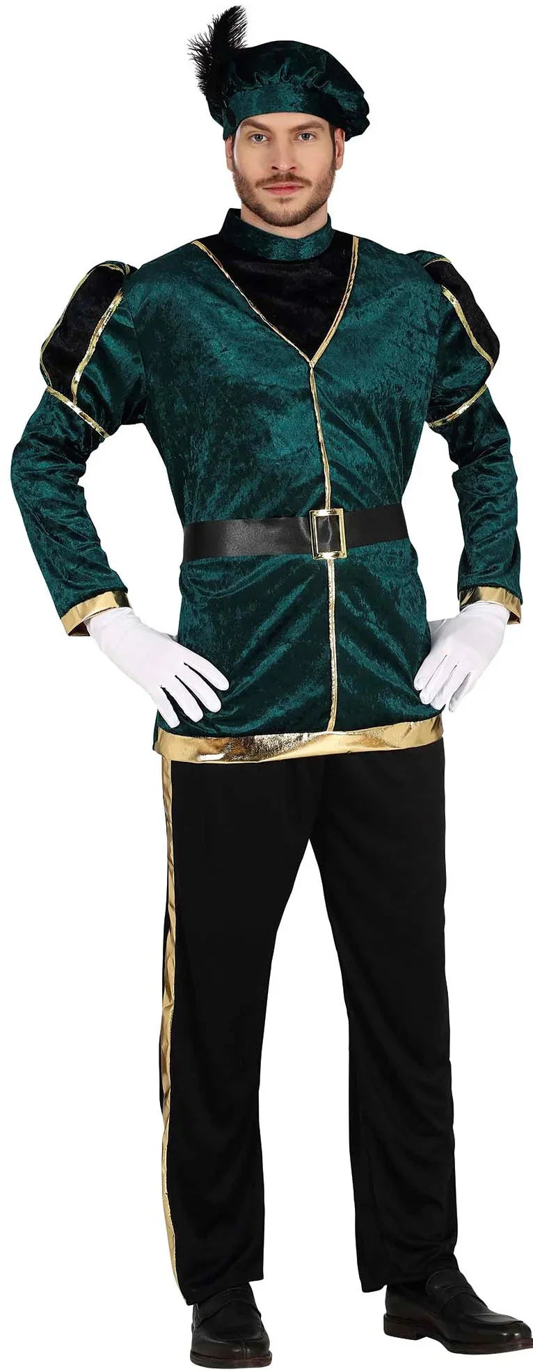 Disfraz de Paje Real Verde para Adulto Pajes Reales Guirca